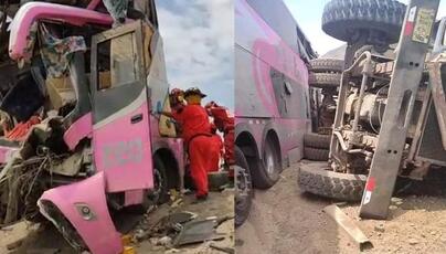Barranca: choque entre bus y camión deja 30 heridos