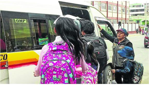 Huancayo: Transporte público deberá respetar pasaje escolar y aforo del 100%