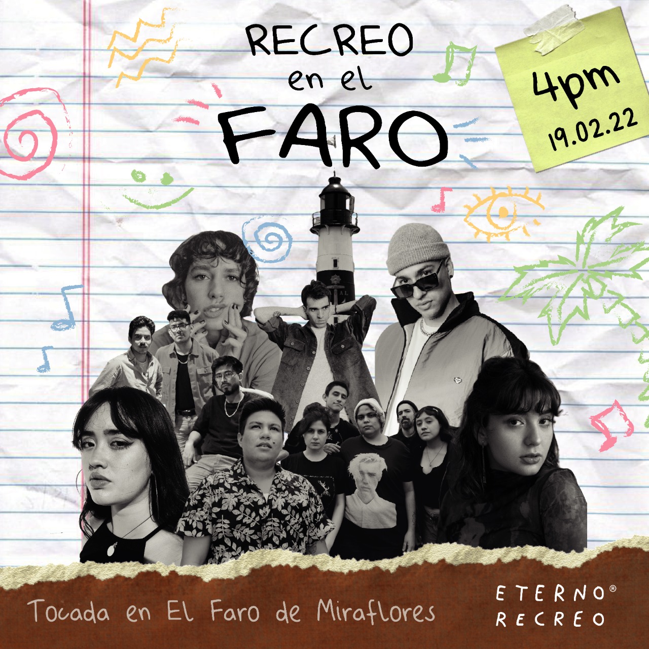 “Recreo en el Faro”, un evento que reúne a 8 artistas nacionales