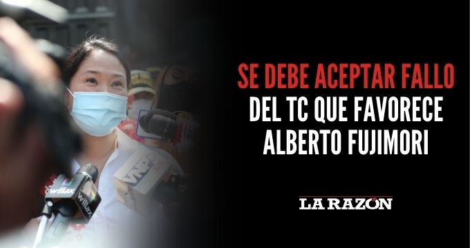 Se Debe Aceptar Fallo Del Tc Que Favorece Alberto Fujimori La Razón