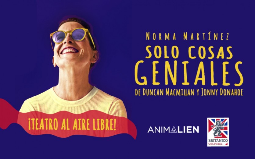 “Solo cosas geniales”, obra interpretada por Norma Martínez vuelve el 22 de abril
