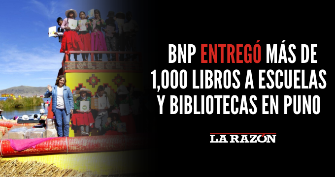 BNP entregó más de 1,000 libros a escuelas y bibliotecas en Puno