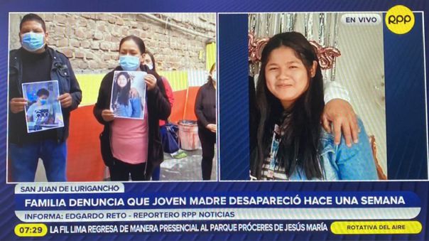 Desaparición de joven madre en San Juan de Lurigancho