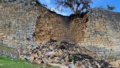 MINCUL reportó tres derrumbes en fortaleza de Kuélap