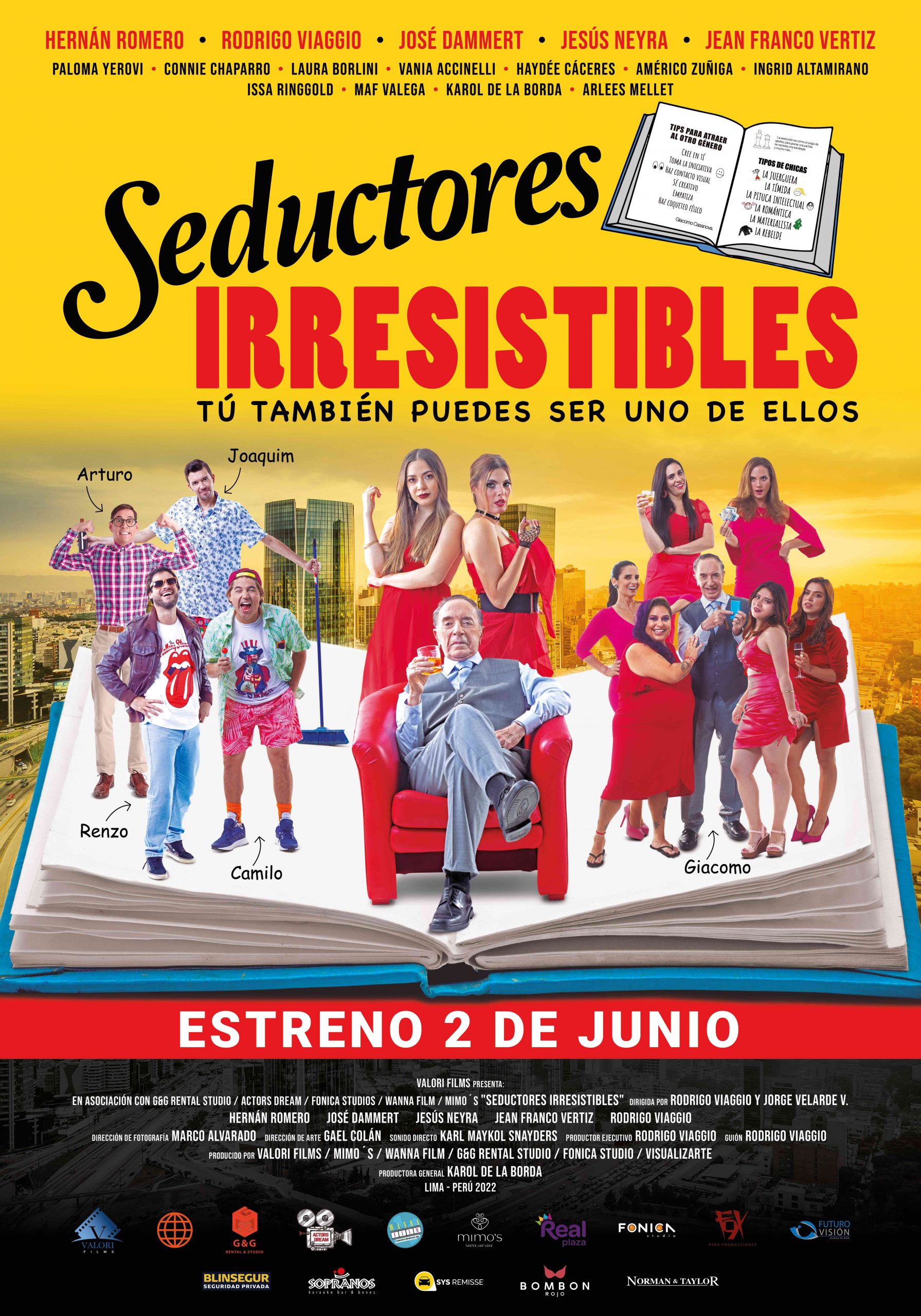 'Seductores Irresistibles': Tráiler y afiche de la película protagonizada por Hernán Romero