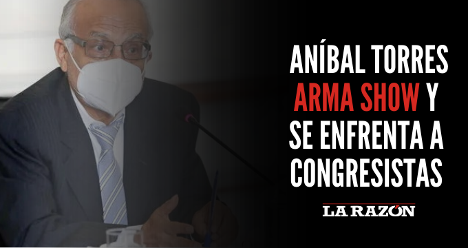 Aníbal Torres arma show y se enfrenta a congresistas