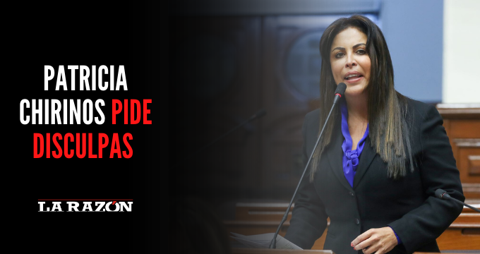 Patricia Chirinos pide disculpas a la ministra Betssy Chávez