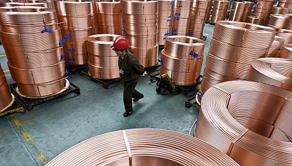Producción de cobre aumentó en 4,2%