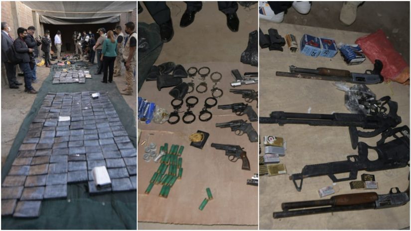 Caen 12 narcos con más de 500 kgs.de cocaína, tns. de insumos y armamento
