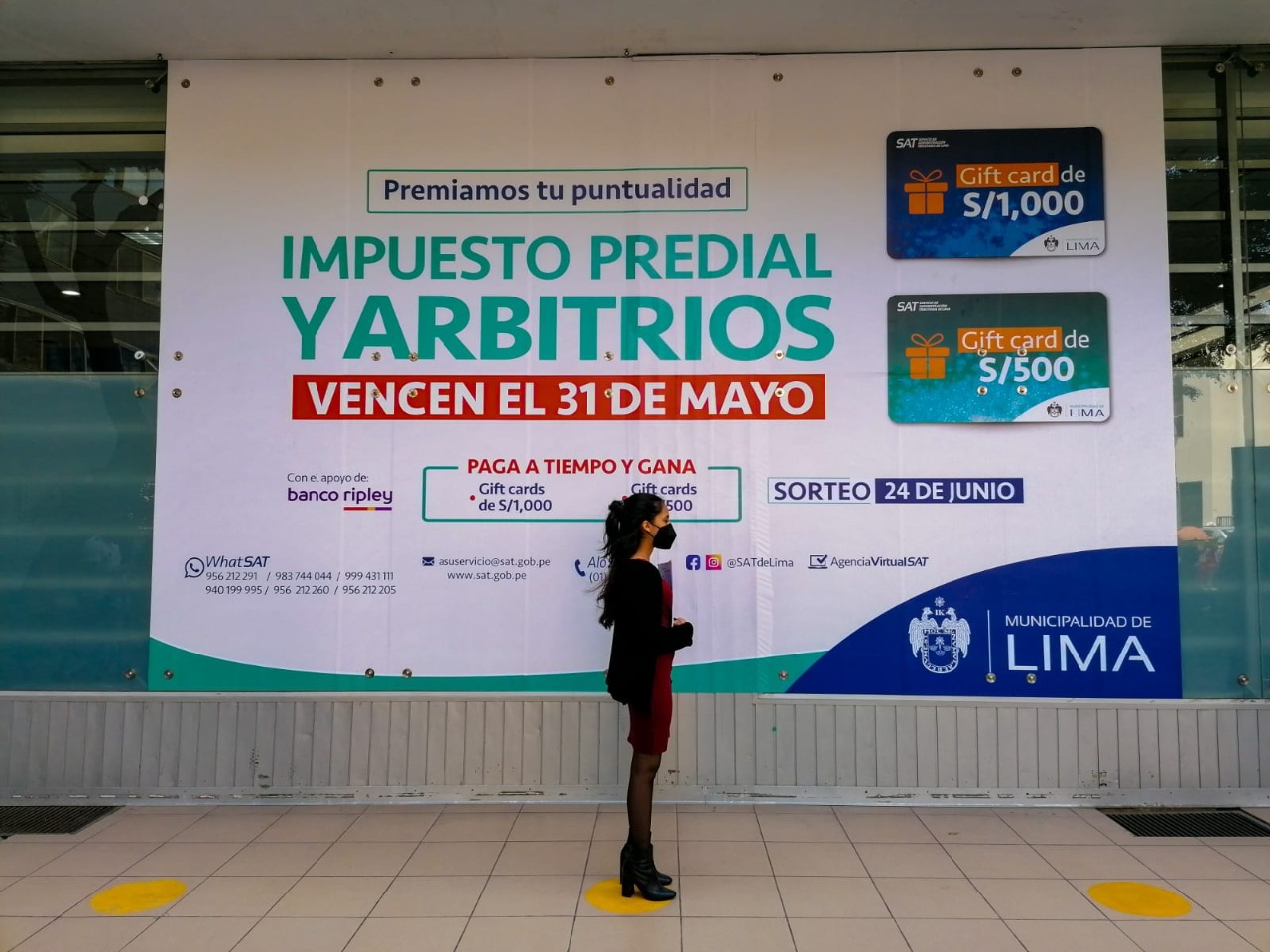 SAT de Lima premiará a los contribuyentes