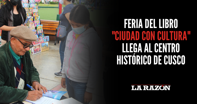 Feria del libro ‘Ciudad con Cultura’ llega al Centro Histórico de Cusco