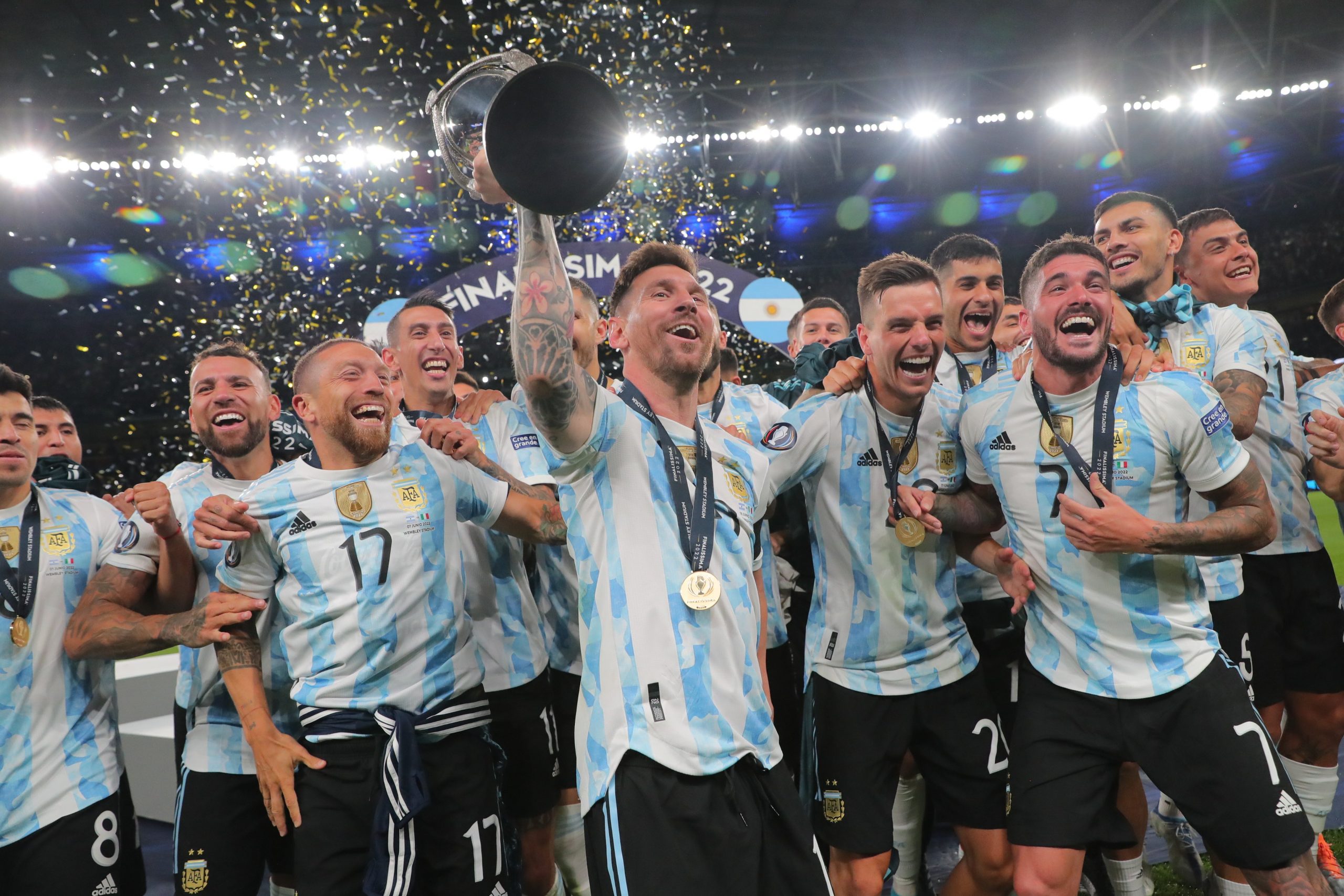 Argentina goleó a Italia y se coronó campeón de la Finalissima 2022