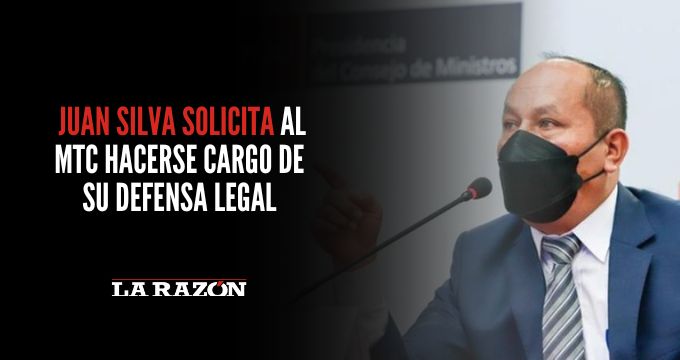 Juan Silva solicita al MTC hacerse cargo de su defensa legal