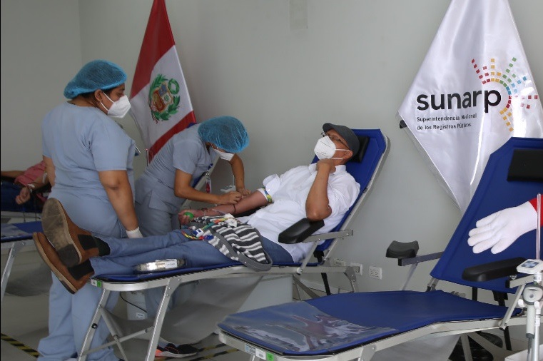 Servidores de Sunarp participaron en donación de sangre para pacientes pediátricos del INSN San Borja
