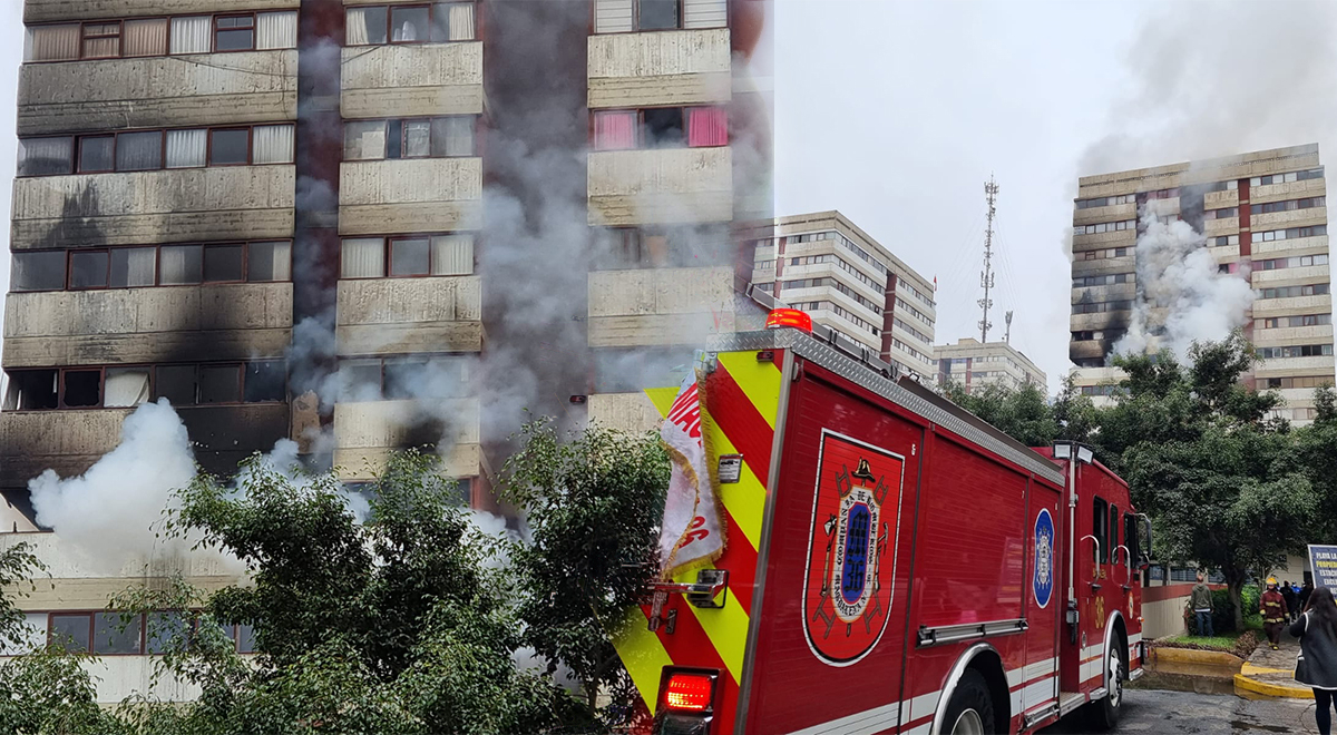 Bombero es entubado en UCI por inhalar humo de incendio en Jesús María
