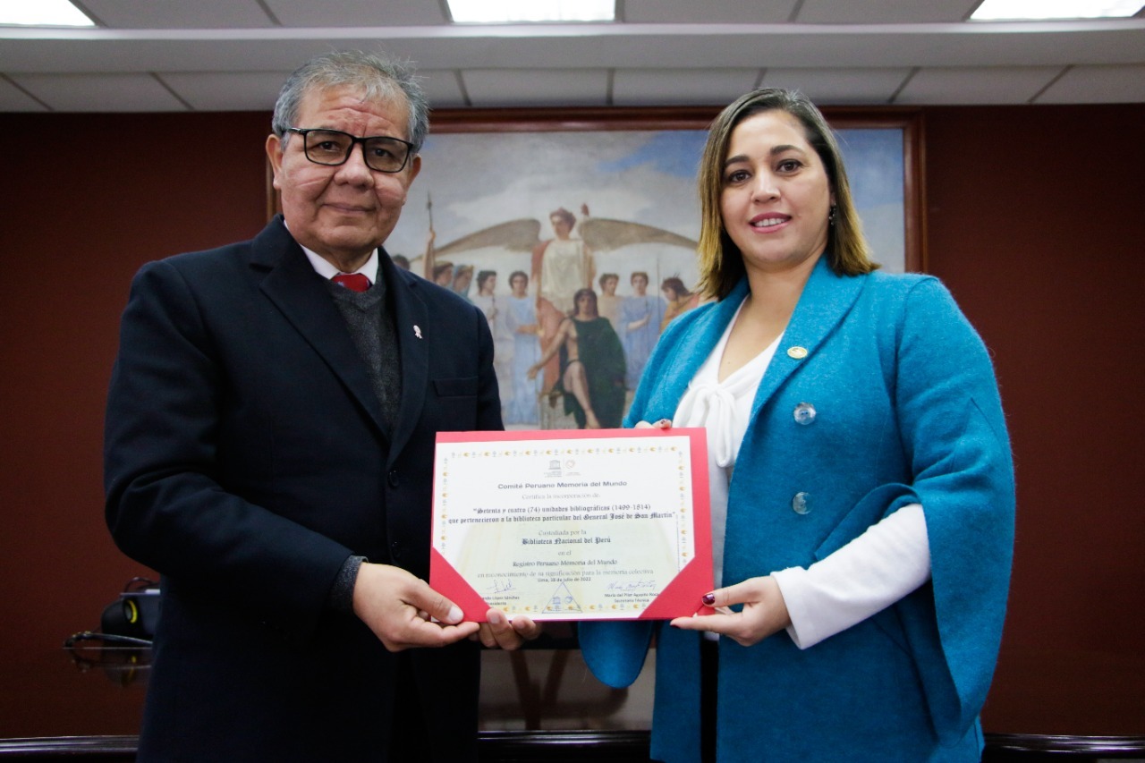 BNP: Incorporan libros del general José de San Martín al Registro del Comité Peruano Memoria del Mundo