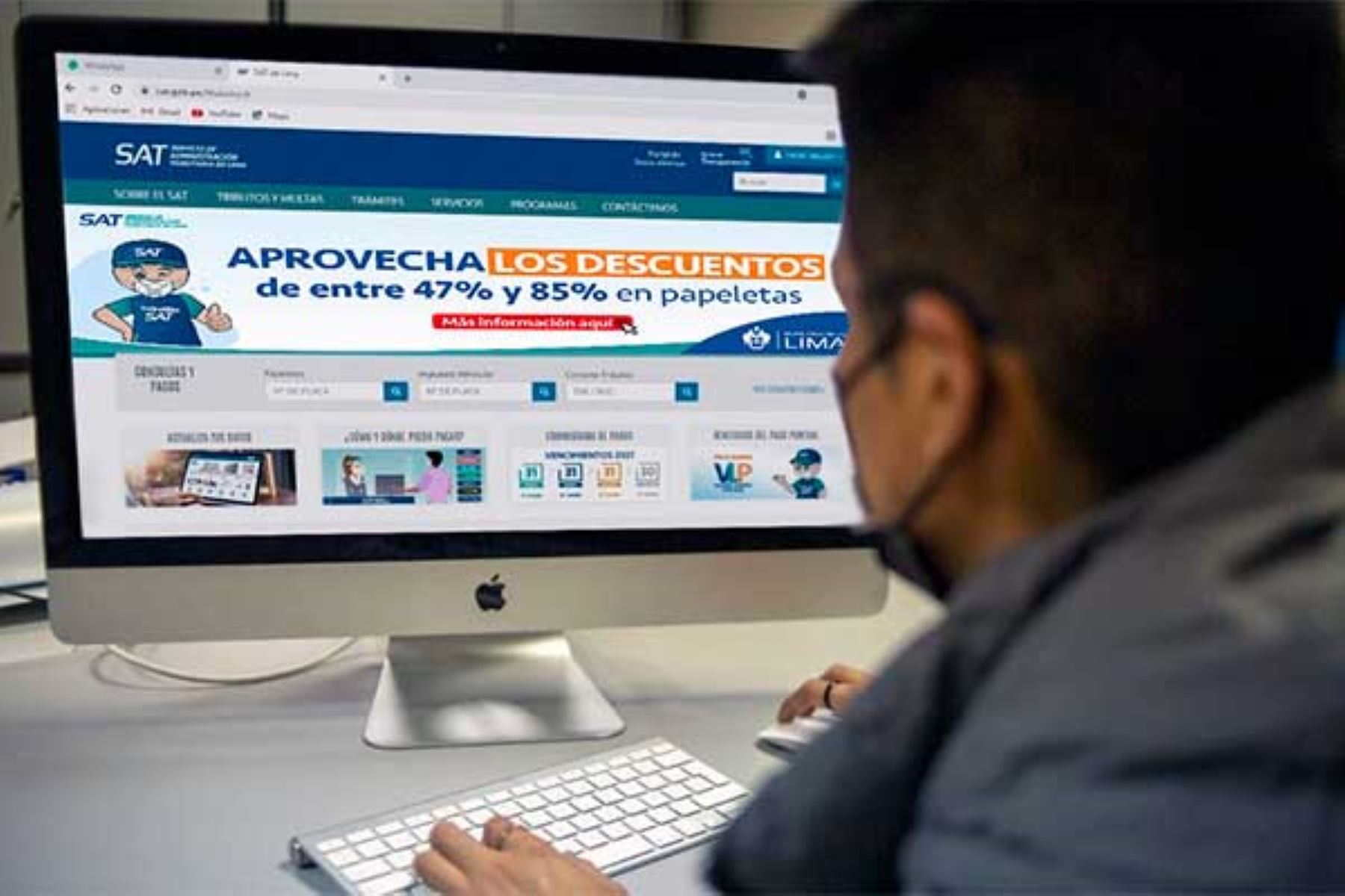 Contribuyentes realizaron más de 400,000 pagos vía web SAT de Lima