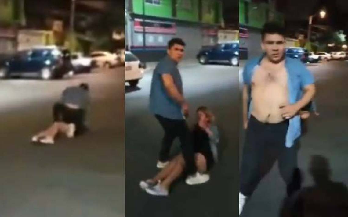 Hombre es detenido por arrojar a una mujer brutalmente en la calle