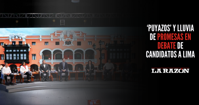 ‘Puyazos’ y lluvia de promesas en debate de candidatos a Lima