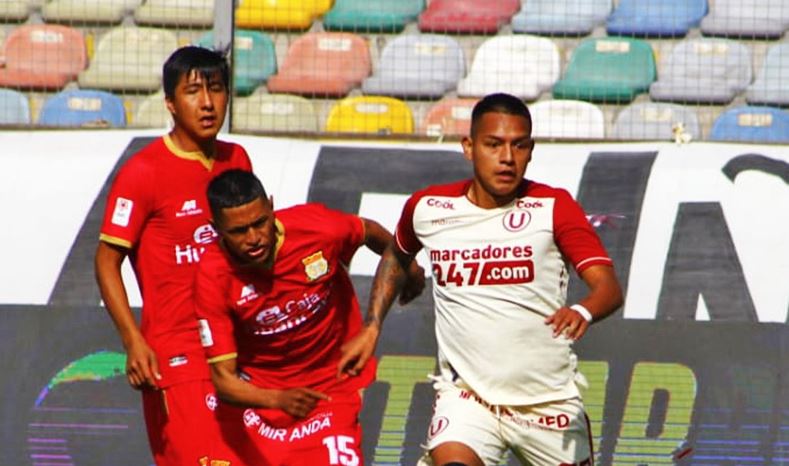 Partido entre Universitario de Deportes y Sport Huancayo quedó suspendido