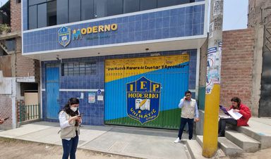 Huaycán: Promotor y director de colegio donde  se cayó menor no pueden ser ubicados