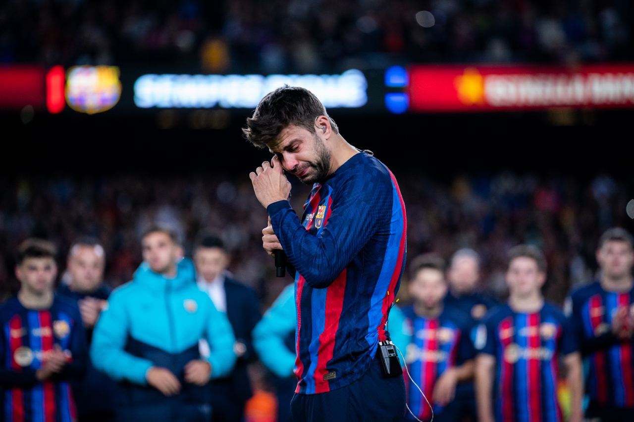 Gerard Piqué se despidió entre lágrimas del FC Barcelona
