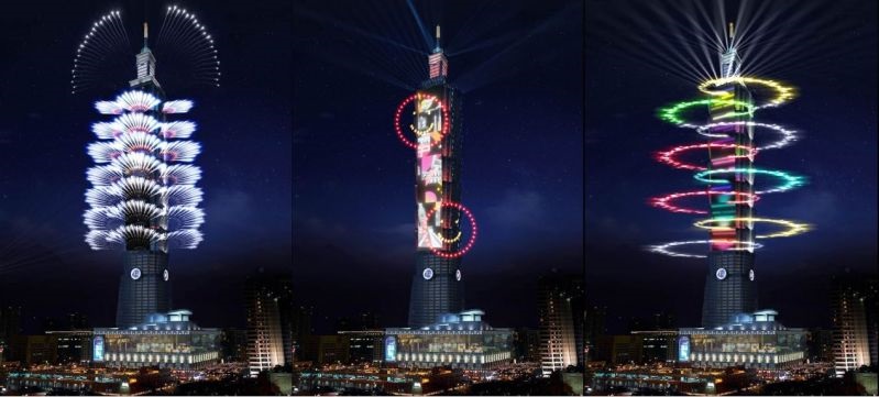 Taipei 101 se prepara para el gran espectáculo de fuegos artificiales de Nochevieja