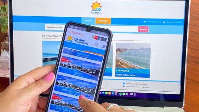 Minsa presenta aplicativo para conocer playas y piscinas aptas para bañistas