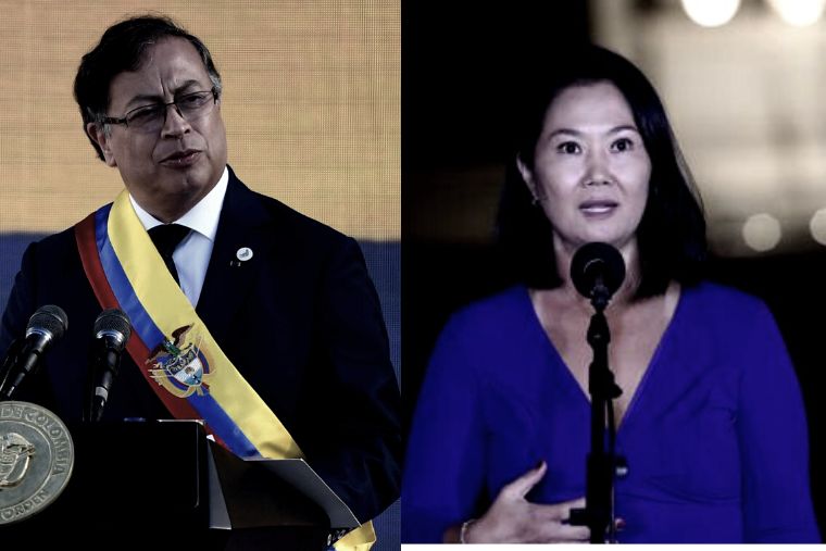 Keiko Fujimori arremete contra Gustavo Petro.