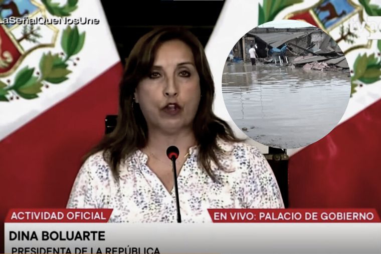 Dina Boluarte se pronunció sobre el ciclón Yaku