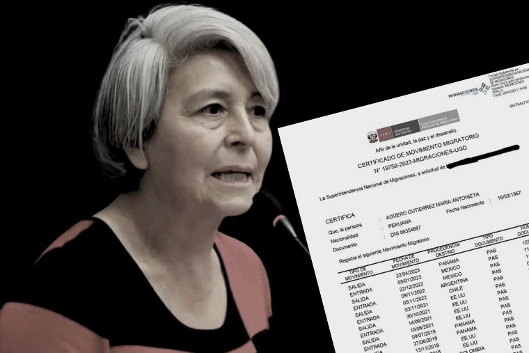 Congresista María Agüero sale del país sin informar al Congreso