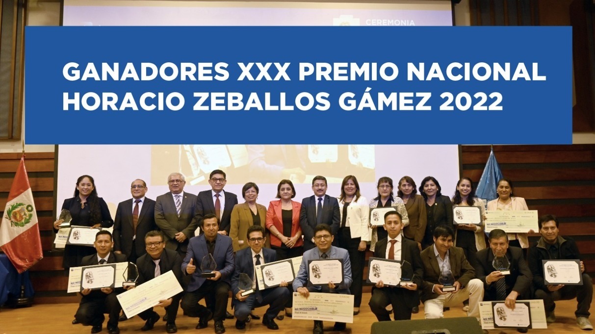 Ganadores XXX Premio Nacional Horacio Zeballos Gámez 2022