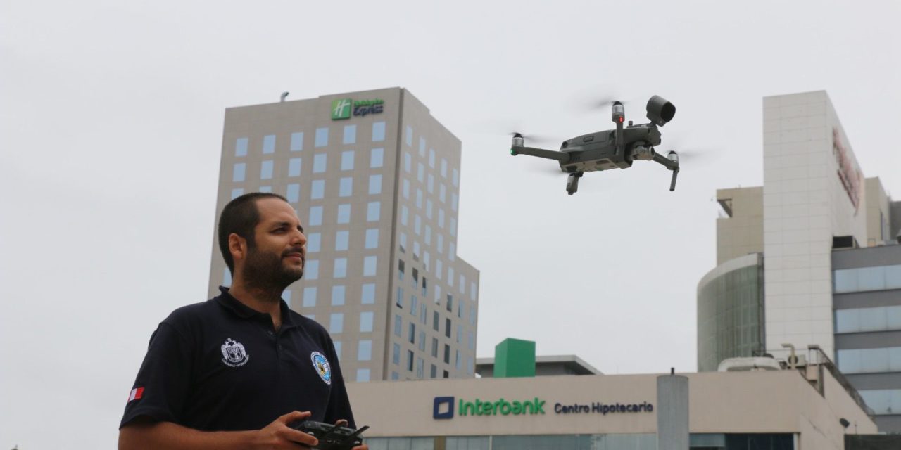 Patrullaje con drones en San Isidro