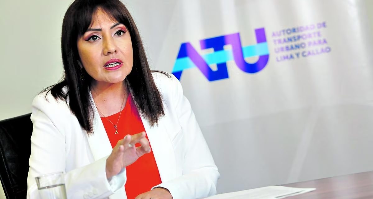 Retiran a María Jara de la presidencia de la ATU
