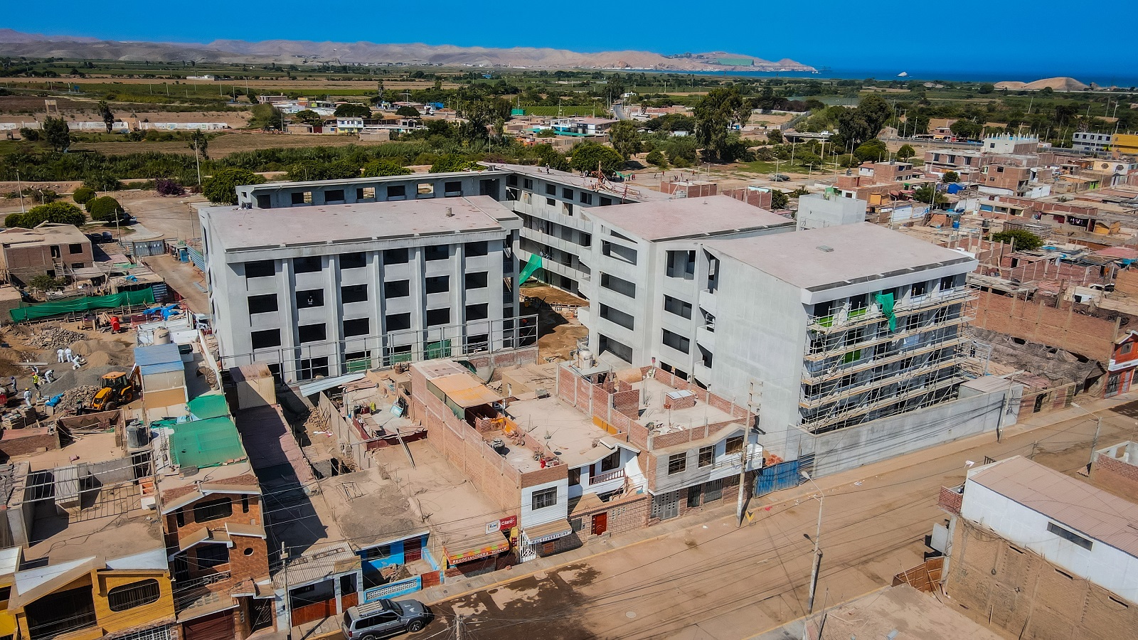Reconstrucción del colegio José Carlos Mariátegui de Huarmey tiene un avance del 70%
