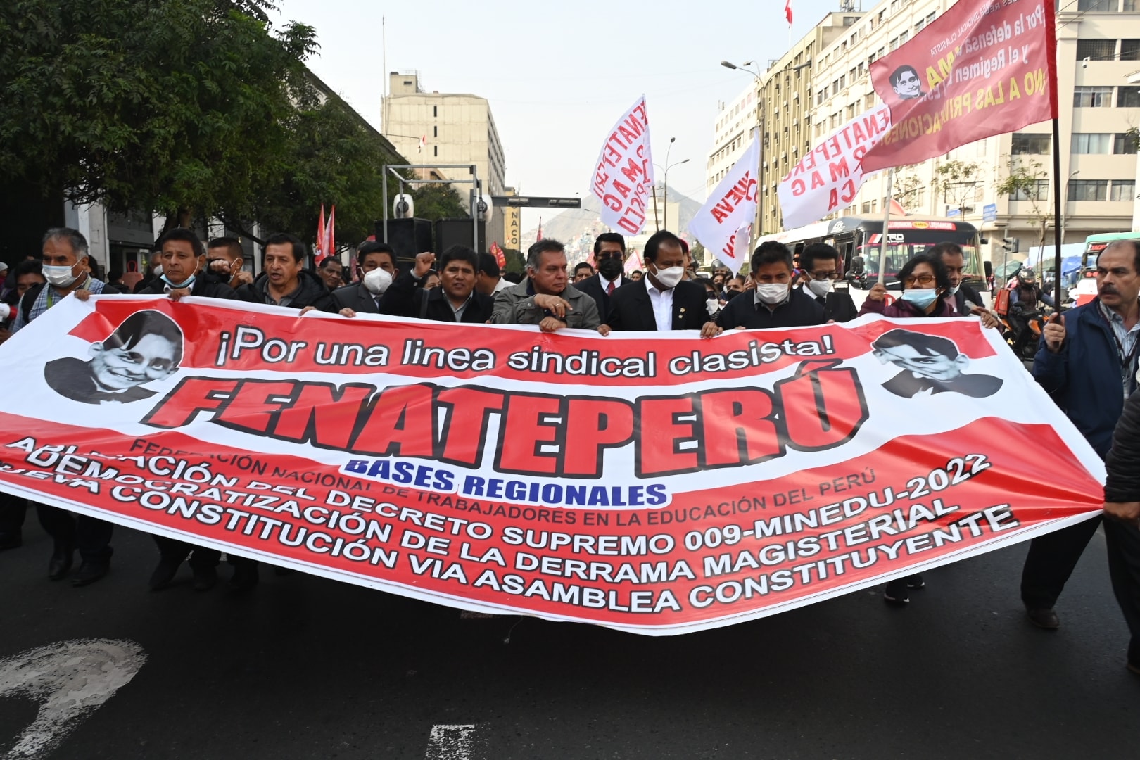 Anulan la inscripción de sindicato de Pedro Castillo