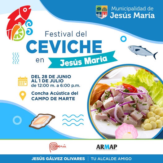 Jesús María organiza Festival del Ceviche