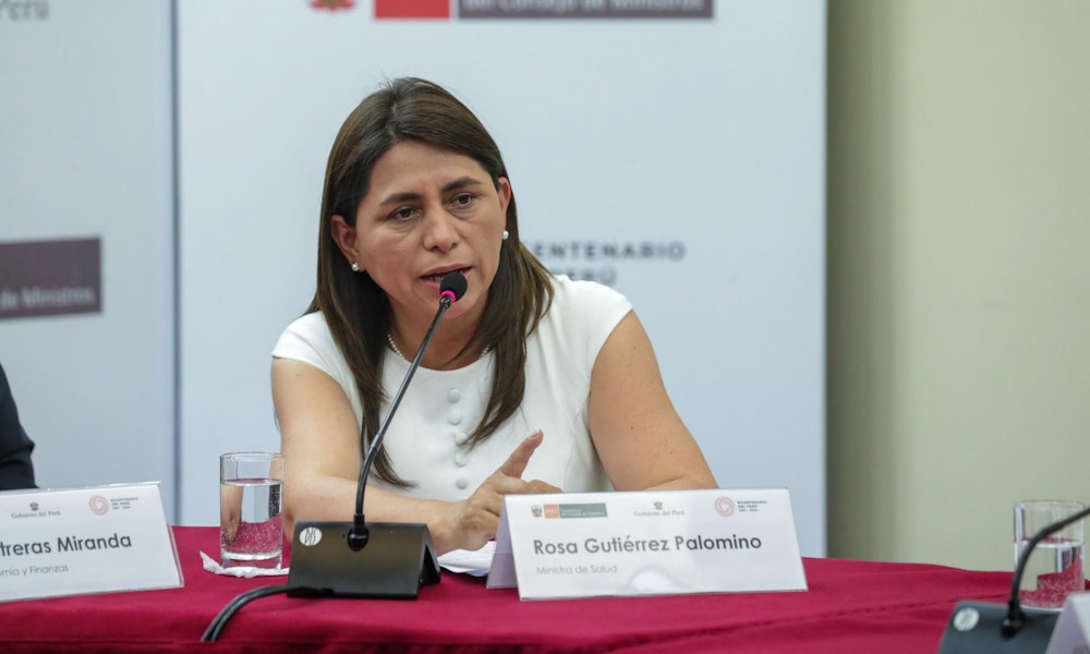 Ministra de Salud Rosa Gutiérrez