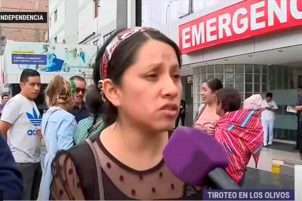 Agoniza mujer herida por bala perdida en frustrado secuestro en Los Olivos