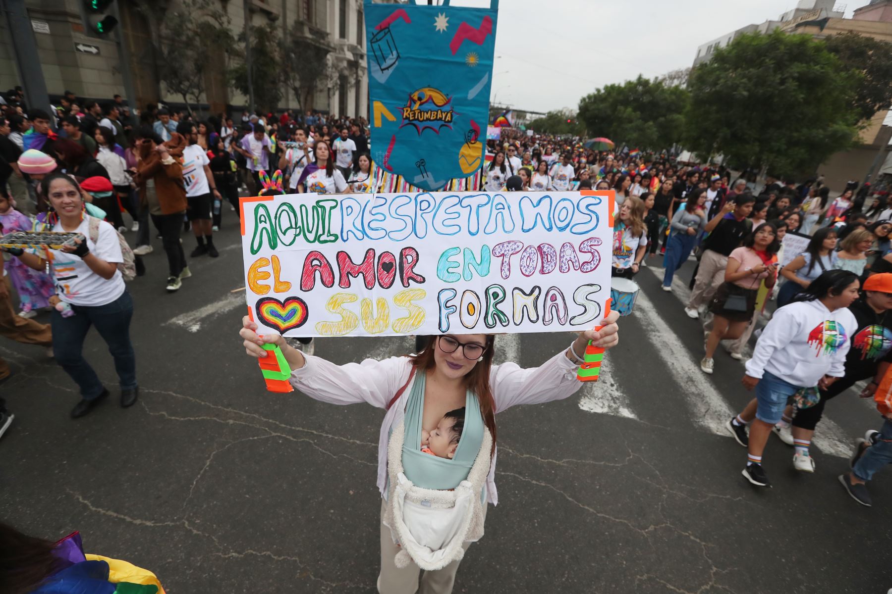 Así fue la multitudinaria Marcha del Orgullo LGBTIQ+ en las calles de Lima