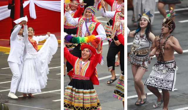 Desfile Militar 2023: Danzas emblemáticas de todo el Perú cautivan al público