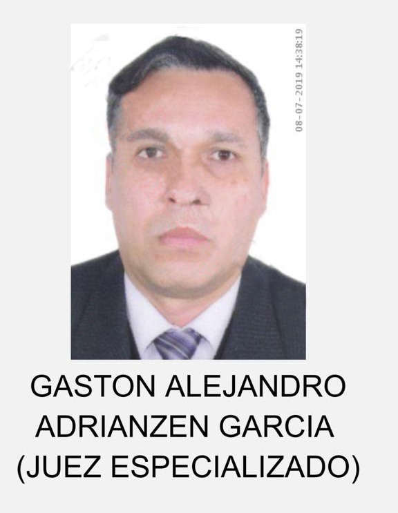 Juez Gastón Adrianzén García