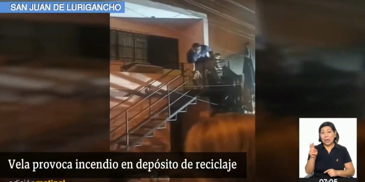 Rescatan a anciana y once perros de un incendio en San Juan de Lurigancho. (TVPerú Noticias).