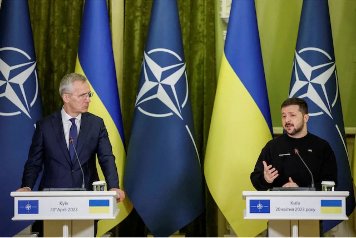 Zelensky reclama sobre la integración de su país a la OTAN