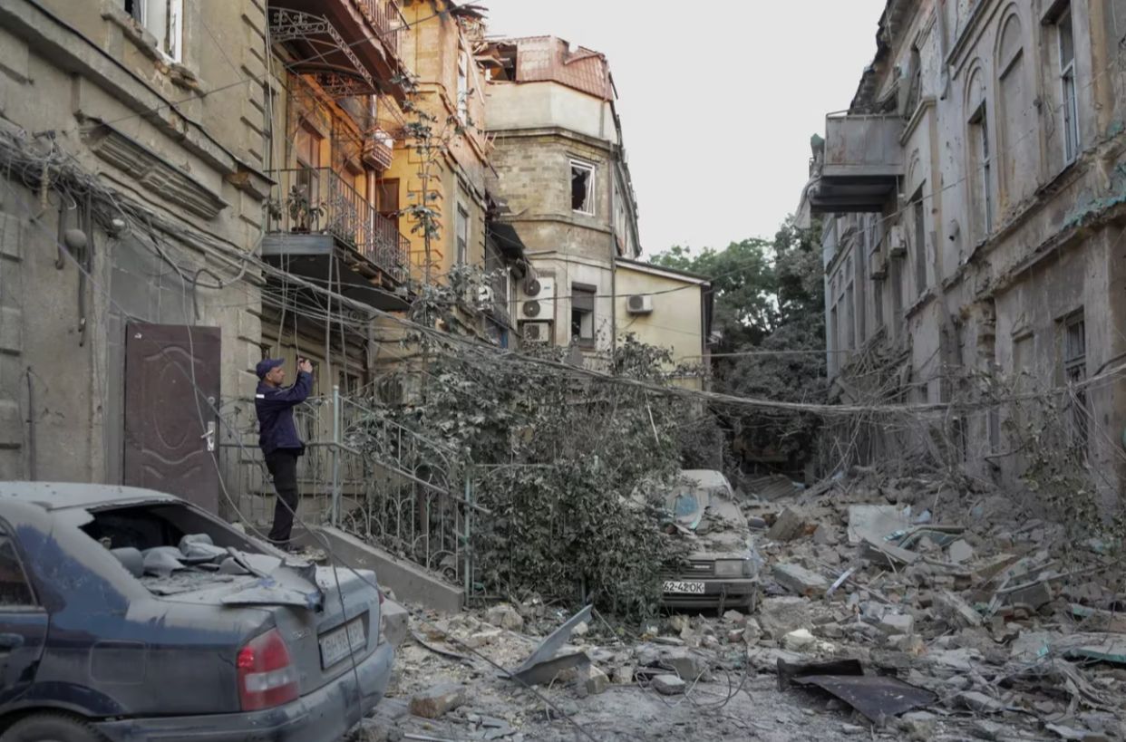 Rusia bombardeó la ciudad de Odesa