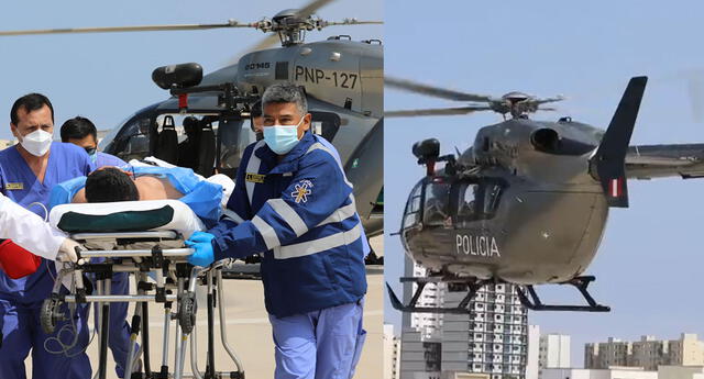 Sicarios balean a comisario de Huacho y lo traen grave en helicóptero a Lima
