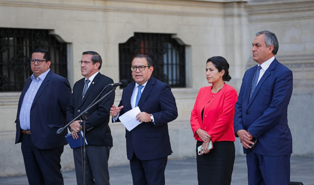 Jefe de Gabinete Otárola: Gobierno se compromete a colaborar con las investigaciones contra la ARCC. (Foto: PCM)