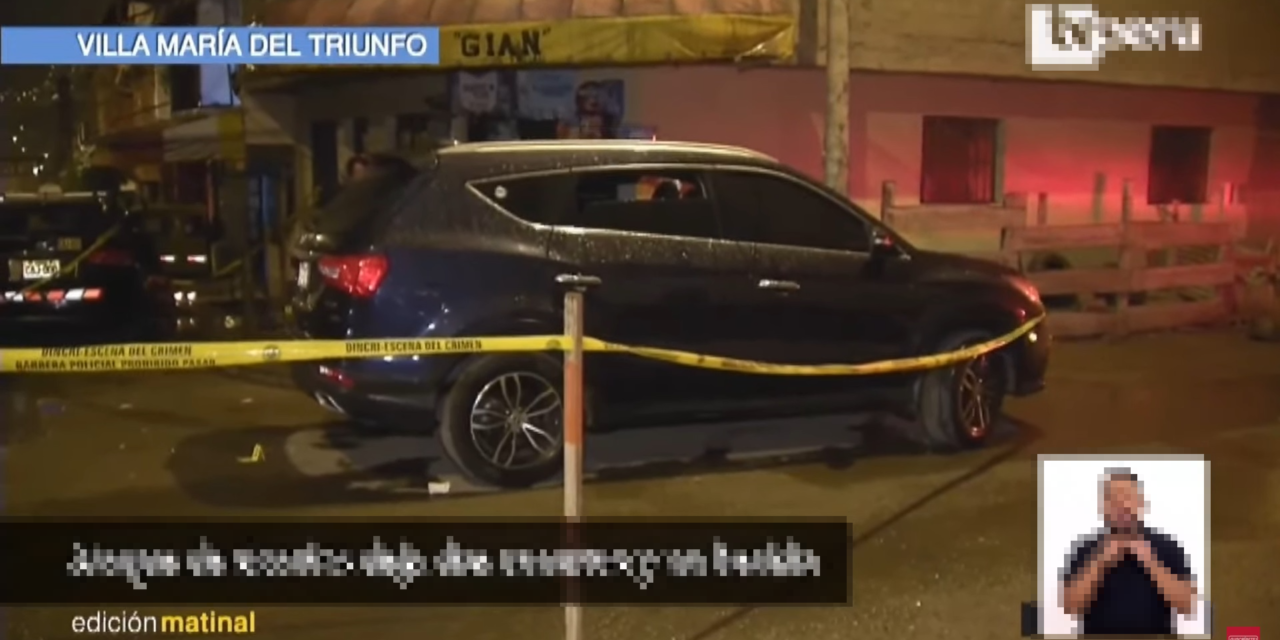 VMT: Sicarios asesinan a dos jóvenes que tomaban gaseosa afuera de una tienda. (Foto: TVPerú Noticias).