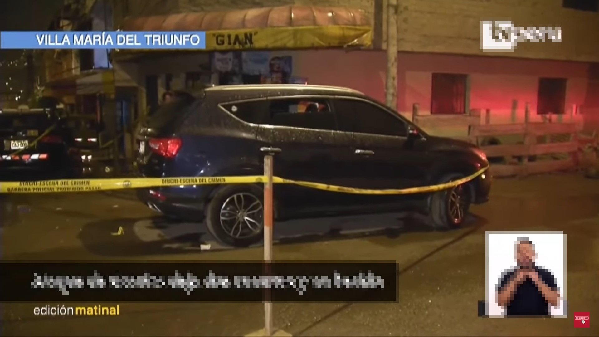 VMT: Sicarios asesinan a dos jóvenes que tomaban gaseosa afuera de una tienda. (Foto: TVPerú Noticias).