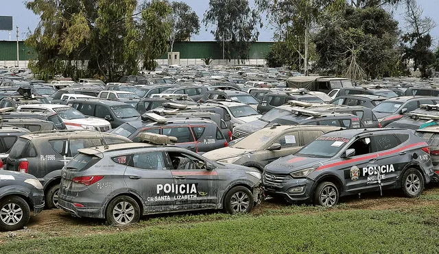 PNP cuenta con 9,250 vehículos que no están en funcionamiento
